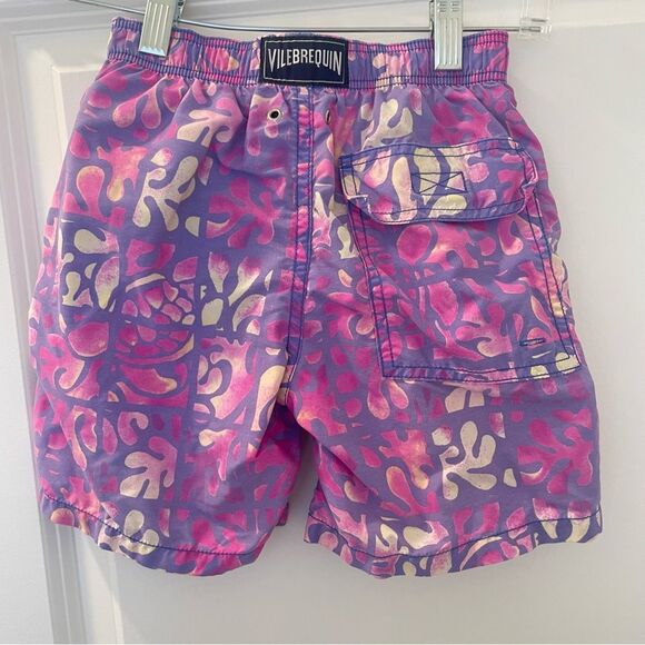Vilebrequin Kids Swim Trunks - Pink and Purple
